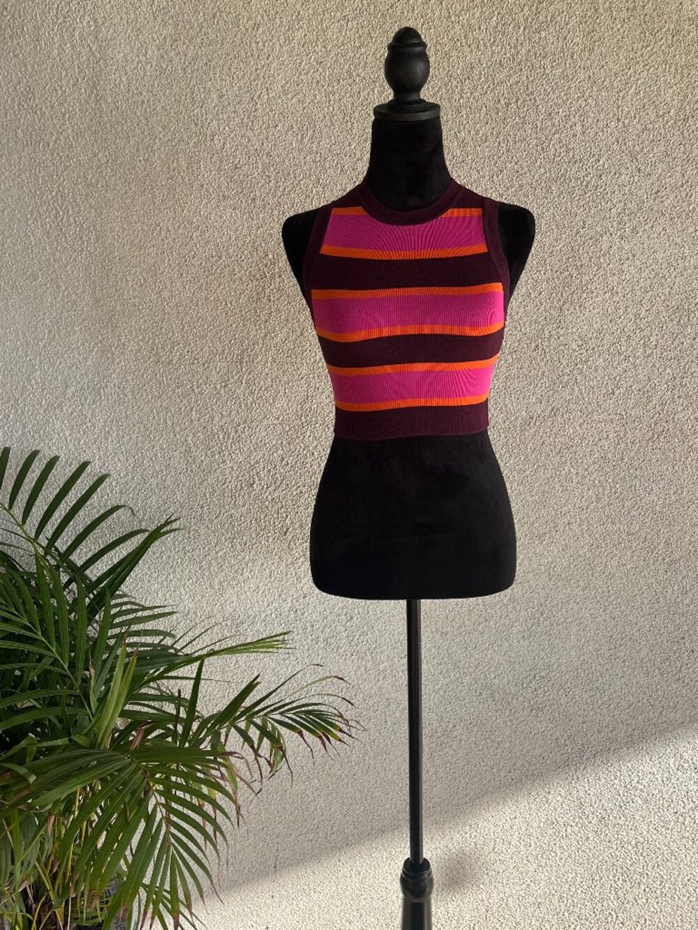 Pink and Orage Crop Top